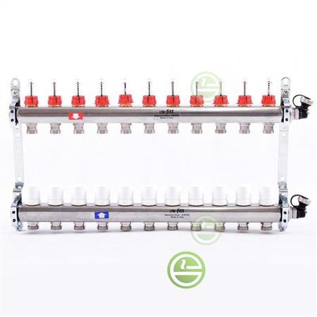 Коллектор Uni-Fitt 11 415S с расходомерами - распределительные коллекторы для теплого пола 450I4311