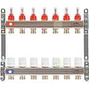 Коллектор с расходомерами Uni-Fitt 450B на 7 контуров, без концевиков 450B4307