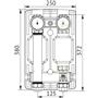 Насосная группа Uni-Fitt 490P прямая, с насосом Wilo Para 25/6 180 490P2500