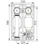 Насосная группа Uni-Fitt 492E с 3-ходовым смесителем и насосом Uni-Fitt ECP 25/60 180 492E2500