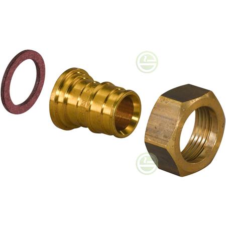 Штуцер Uponor Q&E Ø25x3/4" (1023017) с накидной гайкой - фитинги для труб из сшитого полиэтилена 1023017