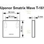 Датчик температуры и влажности Uponor Smatrix Wave +RH Style T-161 беспроводной 1087818