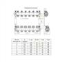 Коллекторный блок Valtec VTc.582.EMNX.0608 с кранами, 8 контуров, 1"x 3/4"EK, нерж. сталь VTc.582.EMNX.0608