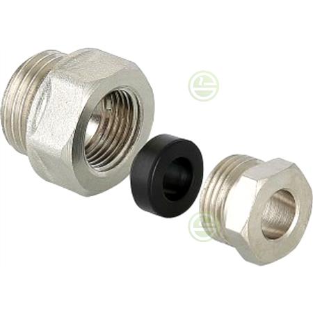 Резьбовой переходник Valtec VTr.756.N 1/2" НВ для греющего кабеля VTr.756.N.0004