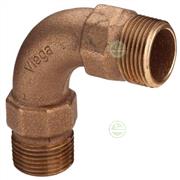 Резьбовой отвод Viega 1" НР 90° удлиненный - бронозовые фитинги для труб водоснабжения частного дома 294632