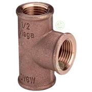 Резьбовой тройник Viega 2" ВР - бронозовые фитинги для труб водоснабжения частного дома 264321