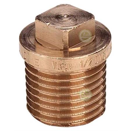 Резьбовая заглушка Viega 1/2" НР - бронозовые фитинги для труб водоснабжения частного дома 266646