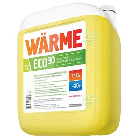Теплоноситель Warme Eco-30 10 кг (глицериновый раствор) - расходные материалы для систем отопления WM-Eco-30-10