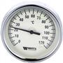 Термометр Watts F+R801 SD Ø100мм 0-120°C 1/2"НР с погружной гильзой 50мм (10006067) биметаллический 10006067
