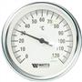 Термометр Watts F+R801 OR Ø100мм 0-120°C 1/2"НР с погружной гильзой 100мм (10006076) биметаллический 10006076