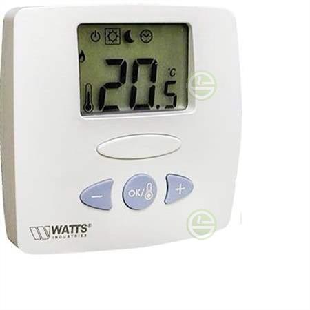 Термостат Watts WFHT-LCD t=5-37°C 0,5K (10021111) с дисплеем - термостаты для теплого пола 10021111