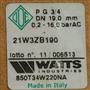 Соленоидный клапан Watts 850T 3/4" нормально открытый 230В 10023643