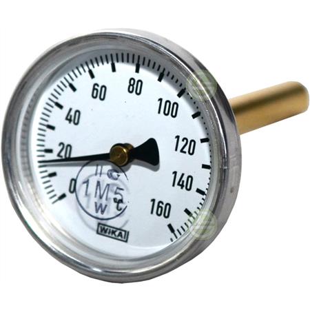 Термометр Wika А5000 63 мм 0-160°C 1/2" с погружной гильзой 60 мм 36523012