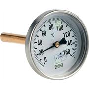 Термометр Wika А5000 63 мм 0-160°C 1/2" с погружной гильзой 100 мм 3905853, 36523013