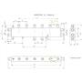 Коллектор с гидрострелкой Woodstoke 311 на 5 контуров (3 вверх, 1 вниз, 1 вбок) с теплоизоляцией и крепежами Woodstoke 311-5