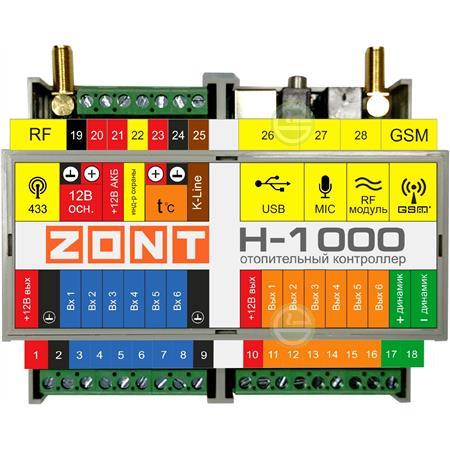 Контроллер Zont H-1000 для дистанционного управления ML00002087